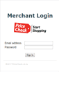 Mobile Screenshot of admin.pricecheck.co.za